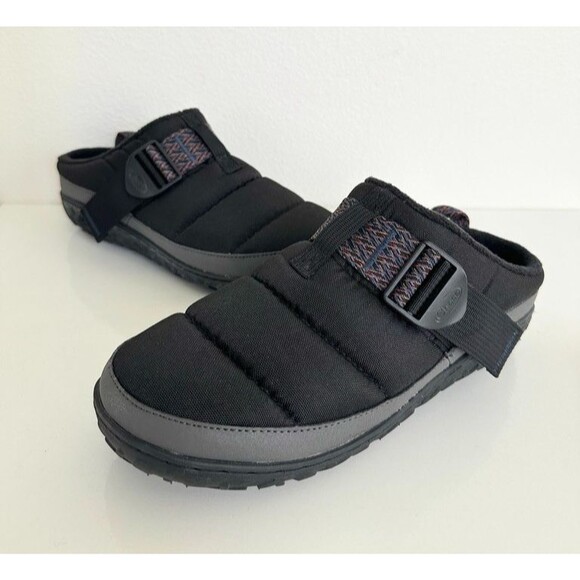 Chaco Rumble Rugged Clog Black Graphite Slip On Quilted Hiking Camping Men's 10 - Picture 1 of 12